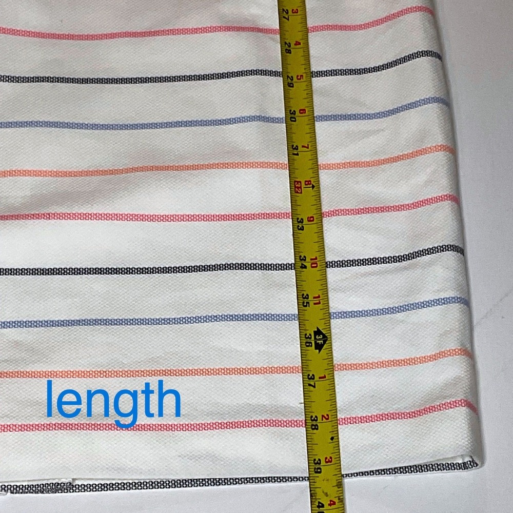 TALBOTS rainbow stripe cotton white Biscay sheath dress pastel NWT 8 preppy pink - Picture 5 of 10